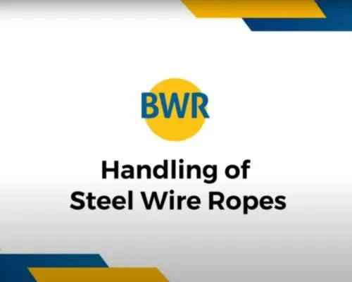 Handling of steel wire ropes